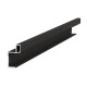 WARDROBE SQUARE HANDLE FOR DOOR 18mm / 270cm / MAT BLACK ALUMINIUM PROFILES FOR SLIDING SYSTEMS