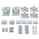 SET FOR RAIL SYSTEM SUPERIOR m.223 / 3 LEAFS / 60Kg/DOOR