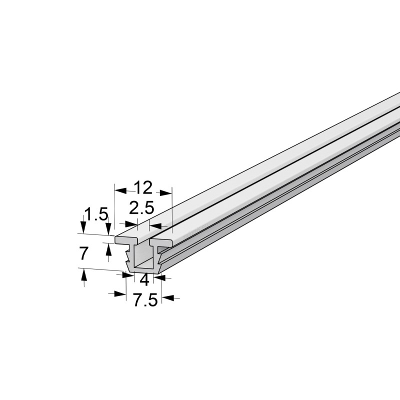 WHITE DRAWER RUNNER PLASTIC SLIDING SYSTEM m.010 / 10kg