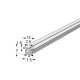 WHITE DRAWER RUNNER PLASTIC SLIDING SYSTEM m.010 / 10kg