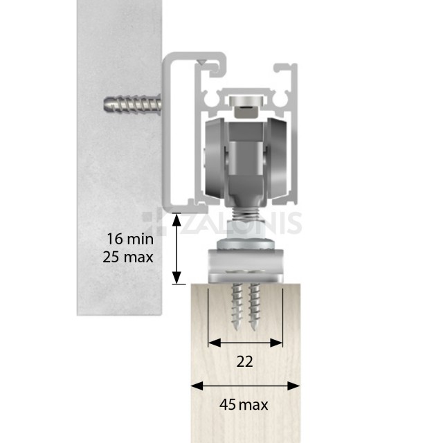 M. 149 MECHANISM SET ACCESORIES 120Kg PER DOOR