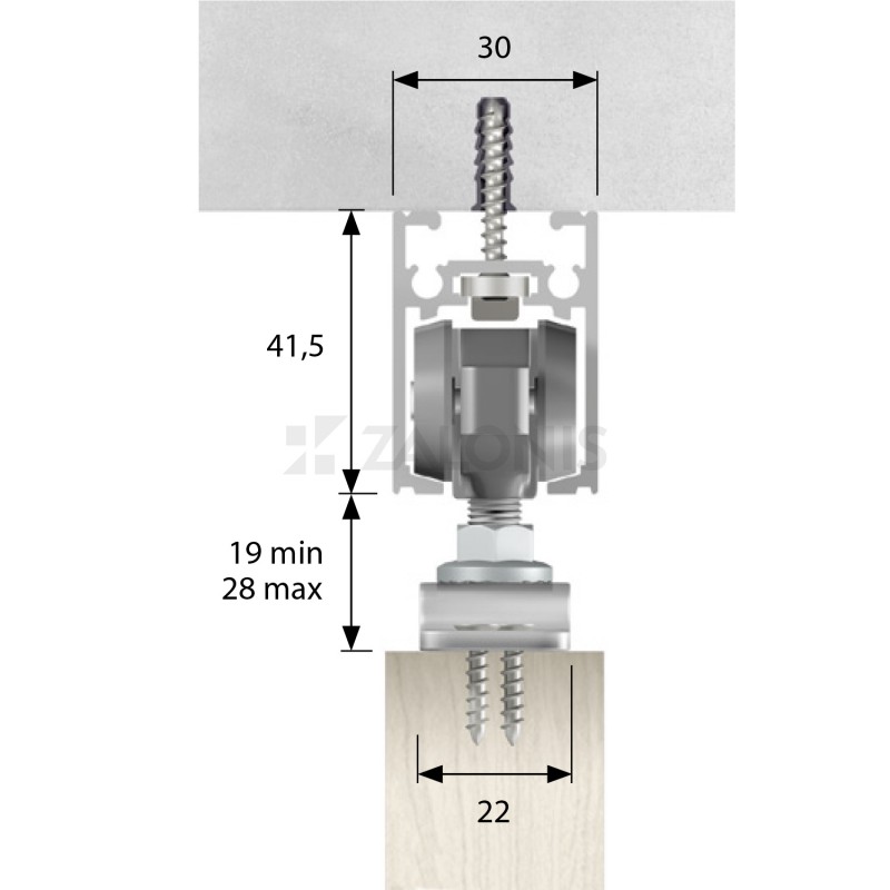 M. 149 MECHANISM SET ACCESORIES 120Kg PER DOOR