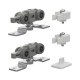 M. 149 MECHANISM SET ACCESORIES 120Kg PER DOOR