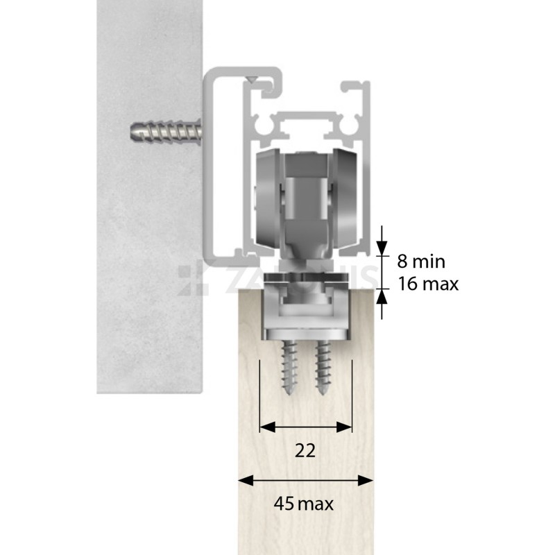 M. 149 MECHANISM SET BUILT-IN ACCESORIES 120Kg PER DOOR