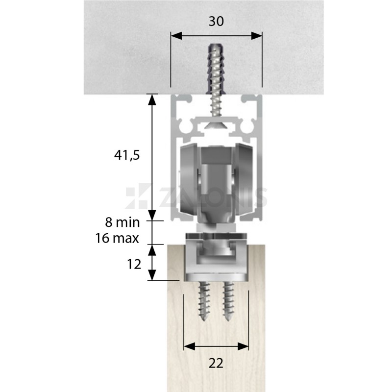 M. 149 MECHANISM SET BUILT-IN ACCESORIES 120Kg PER DOOR
