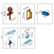 SET FOR FOLDING RAIL SYSTEM BIFOLD / 15Kg/LEAF