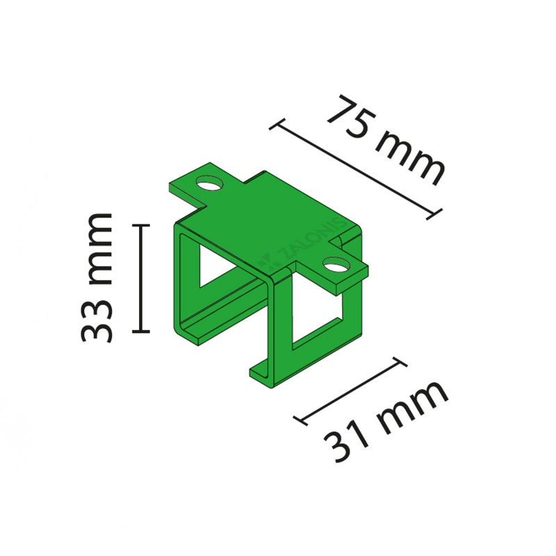 CEILING SUPPORT FOR RAIL STANDARD