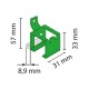 WALL SUPPORT FOR RAIL STANDARD / WITH SPACER