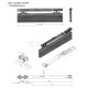 SOFT CLOSE m.426 MECHANISM FOR STANDARD SLIDING SYSTEMS / 50Kg
