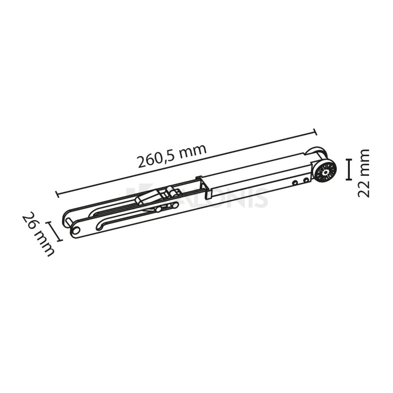 SOFT CLOSE m.426 MECHANISM FOR STANDARD SLIDING SYSTEMS / 50Kg