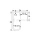 ALUMINIUM RAIL UNIFUTURE m.027 / SINGLE / RAW CABINET SLIDING DOORS m.027 / 50Kg