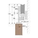 D.25 STAINLESS STEEL MODERN GLASS DOOR RAIL 200cm  BARN DOOR AND HARDWARE