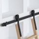 LIBRARY LADDER BARN RAIL 200cm/300cm BLACK D.70 BARN DOOR AND HARDWARE