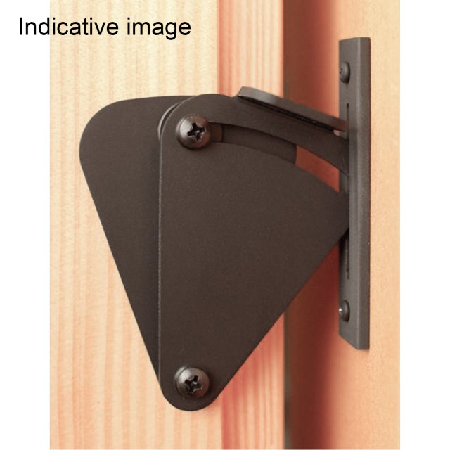 BARN DOOR LATCH LOCK / MAT BLACK