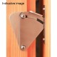 BARN DOOR LATCH LOCK / MAT INOX