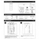 BARN DOOR SET WITH RAIL / GLASS / BLACK / 213.5x91.4 cm