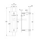 STEEL SLIDING BARN DOOR HANDLE SET / ANTIQUE