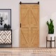 BIFOLD SLIDING BARN DOOR RAIL 100cm / BLACK / D.70