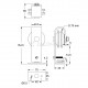 BIFOLD SLIDING BARN DOOR RAIL 100cm / BLACK / D.70