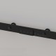 BIFOLD SLIDING BARN DOOR RAIL 100cm / BLACK / D.70