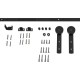 FURNITURE SLIDING BARN DOOR RAIL 152cm / BLACK / D.54