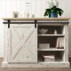 FURNITURE SLIDING BARN DOOR RAIL 152cm / BLACK / D.54