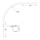 CURVED RAIL H21 90 R=650mm ADJUSTABLE-SLIDING SHEETS ( UP TO 90KG )