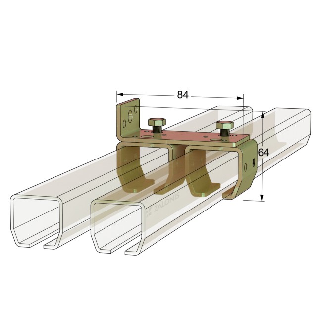 DOUBLE WALL RAIL SUPPORT H21