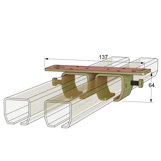 ROOF DOUBLE RAIL SUPPORT H21