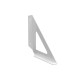 DELTA SHELF BRACKET m.303 / 192x192x25 / WHITE