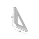 DELTA SHELF BRACKET m.303 / 192x192x25 / WHITE