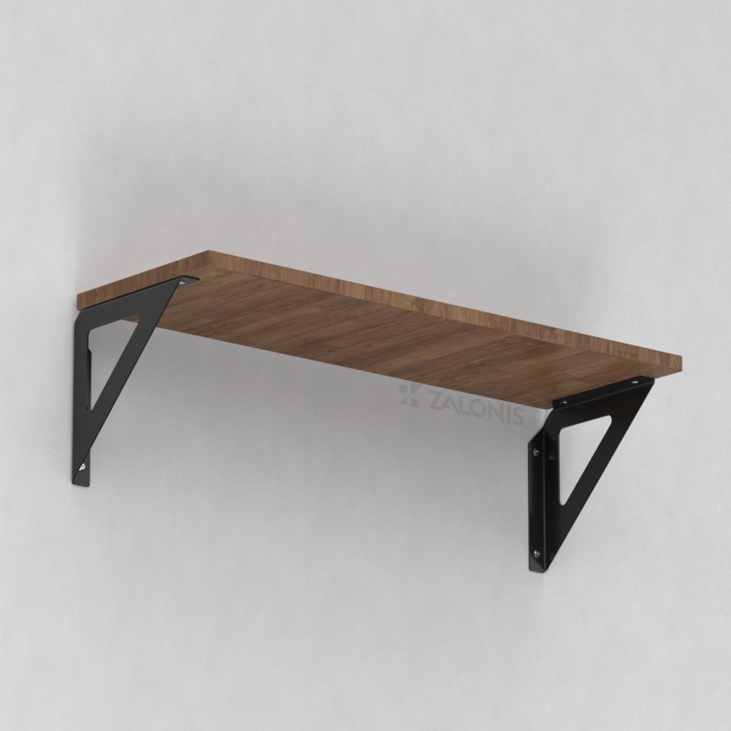 DELTA SHELF BRACKET m.303 / 192x192x25 / BLACK