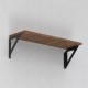 DELTA SHELF BRACKET m.303 / 192x192x25 / BLACK