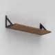 DELTA SHELF BRACKET m.303 / 192x192x25 / BLACK
