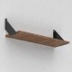 DELTA SHELF BRACKET m.308 / 202x202x25 / BLACK
