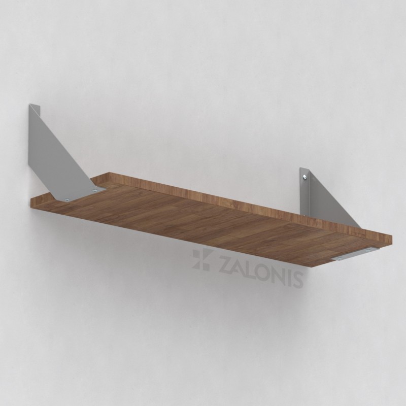 DELTA SHELF BRACKET m.308 / 202x202x25 / GRAY
