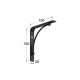 SHELF BRACKET m.211 / 150x150x20mm / BLACK