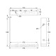 SHELF BRACKET m.340 / 190x185mm / WHITE
