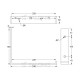 SHELF BRACKET m.340 / 240x185mm / WHITE
