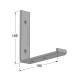 SHELF BRACKET m.340 / 190x185mm / GRAY