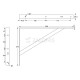 ΓΩΝΙΑ Β.Τ. 400x280mm / 225kg / ΛΕΥΚΟ ΓΩΝΙΕΣ ΡΑΦΙΩΝ ΒΑΡΕΩΣ ΤΥΠΟΥ
