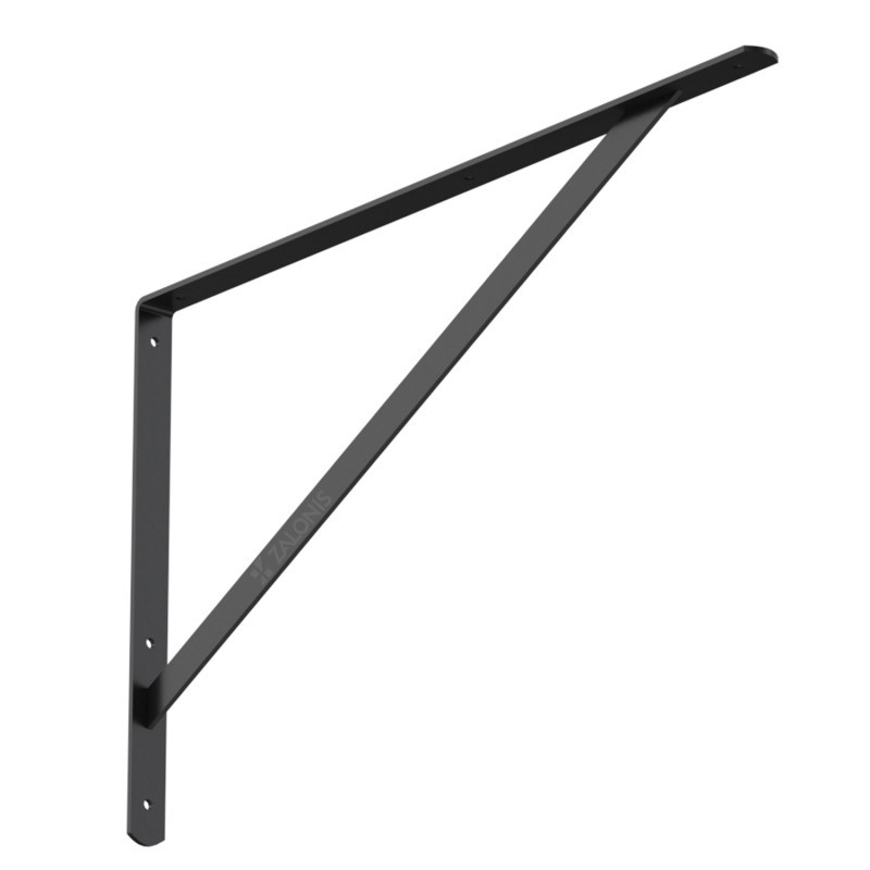 HEAVY DUTY SHELF BRACKET 600x375mm / 150kg / BLACK HEAVY DUTY SHELF BRACKETS