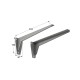 ΓΩΝΙΑ Β.Τ. m.380 / 404x130mm / 150kg/ΖΕΥΓΑΡΙ / ΓΚΡΙ ΓΩΝΙΑ Β.Τ. m.380 / 404x130mm / 150kg/ΖΕΥΓΑΡΙ / ΓΚΡΙ
