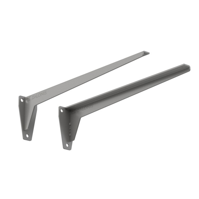 HEAVY DUTY SHELF BRACKET m.380 / 504x130 mm / 150kg/PAIR / GRAY