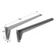 HEAVY DUTY SHELF BRACKET m.380 / 504x130 mm / 150kg/PAIR / GRAY