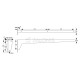 HEAVY DUTY SHELF BRACKET m.380 / 604x130 mm / 150kg/PAIR / GRAY