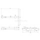 FLOATING SHELF BRACKET D.14x150 \ ADJUSTABLE CONCEALED SHELF BRACKETS