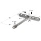 FLOATING SHELF BRACKET D.14x150 \ ADJUSTABLE CONCEALED SHELF BRACKETS
