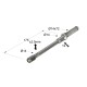 FLOATING SHELF BRACKET WITH UPAT D.14x170 \ ADJUSTABLE