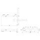 FLOATING SHELF BRACKET D.18x220 / ADJUSTABLE